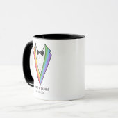 Trouwsmoking gay LGBTQ+ koffie Mok (Voorkant links)