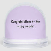 Trouwsneeuw Wereldbol Tachshund Sneeuwbol (Achterkant)