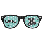 Trouwsnor en Hoed voor Volwassenen Feest Retro Zonnebril (Voorkant)