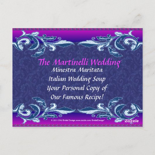 Trouwsoep Gift Recept KAART (Achterkant)