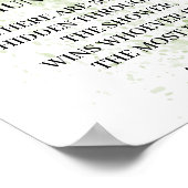 Trouwspel Eucalyptus Bruiloftsspel Bord Poster (Hoek)