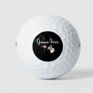 Trouwspel Over Bruid en Bruidegom - Cadeau Idee Golfballen