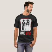 Trouwspel Voorbij Bruidegom Bachelorfeest T-shirt (Voorkant volledig)