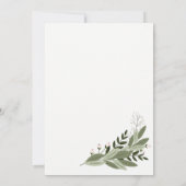 Trouwsprongetjes met bloemmotief - Trouwkaart Kaart (Achterkant)