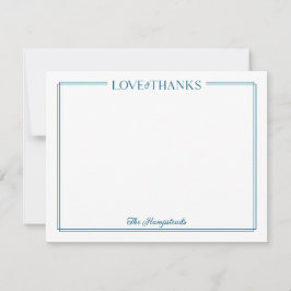 Trouwstationery voor koppels met LIEFDE & DANK in  Bedankkaart