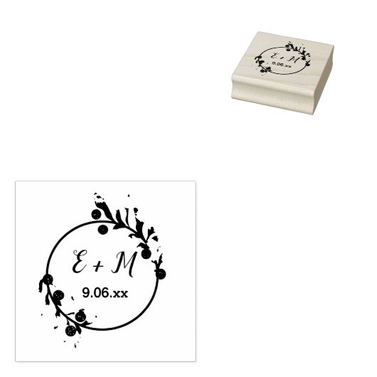 Trouwstempel, bewaar de datum rubberstempel (Gestempeld)