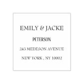 Trouwstempel met monogram - elegant rubberstempel (Afrduk)