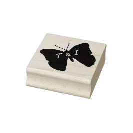 Trouwstempel van Vlierbloesem & Vlinders in Rubber Rubberstempel