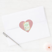 Trouwsticker Hart Sticker (Envelop)