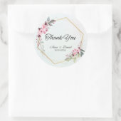 Trouwsticker Ronde Sticker (Tas)