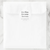 Trouwstickers Ever Thine Ever Mine Ever Ours Ronde Sticker (Tas)