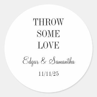 trouwstickers ronde sticker