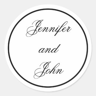 Trouwstickers, Ronde Trouwstickers Ronde Sticker