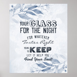 Trouwstoel Glas Voor De Nacht Vind Je Plaats Poster