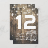 Trouwstoel Plaats Tafel Nummer Metselwerk Pot Lich Kaart (Voorkant / Achterkant)