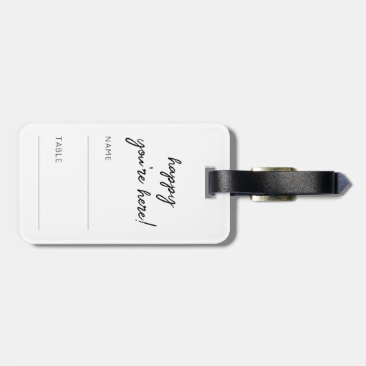 Trouwstoel Tafelnummer Army Groen Koppel Namen Bagagelabel (Achterkant horizontaal)