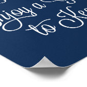 Trouwstoel Vinden Geniet van een Glas om te Houden Poster (Hoek)