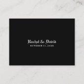 Trouwstoelen Kaarten BLANK - Gothic Spider Plaatskaartje (Achterkant)