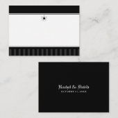 Trouwstoelen Kaarten BLANK - Gothic Spider Plaatskaartje (Voorkant / Achterkant)