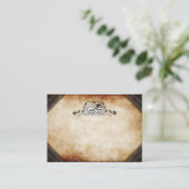 Trouwstoelen Kaarten - BLANK voornamen op de rug Plaatskaartje (Staand voorkant)