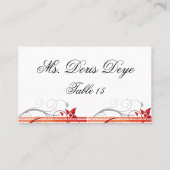 Trouwstoelen Opdracht Kaart sjabloon Plaatskaartje (Achterkant)