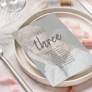 Trouwstoelenkaart met foto