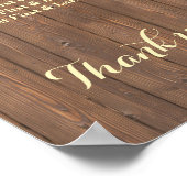 Trouwstoelindeling met wijnvat van hout in wijngaa poster (Hoek)