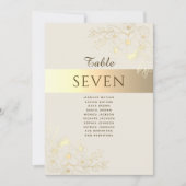 Trouwstoelindeling Vintage Goud (Voorkant)