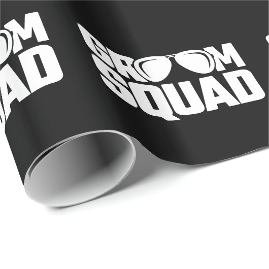 Trouwstoet Bruidsjonkers Jonggezellenfeest Cadeaupapier (Rol Hoek)