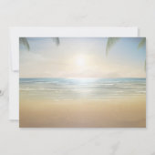 Trouwstrand Palms Sunset Save The Date (Achterkant)