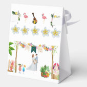 Trouwstrand tropische zomer Favoriet Box Bedankdoosjes (Achterkant)