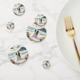Trouwstrandkoppel Confetti