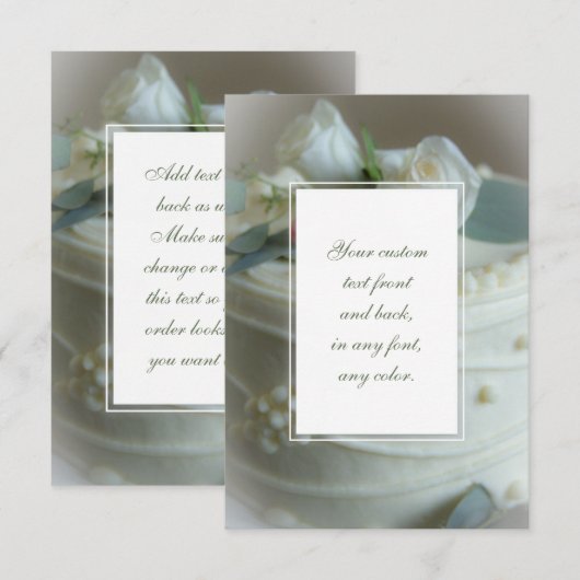 Trouwtaart (Voorkant / Achterkant)