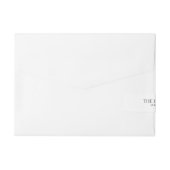 Trouwtaart Adreslabel Wikkel (Achterkant)