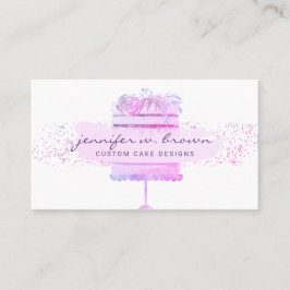 Trouwtaart Bakker Evenementenplanner Glitter Roze Visitekaartje