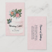 Trouwtaart Bakkerij Bloemengebak Artisan Visitekaartje (Voorkant / Achterkant)