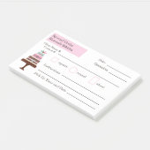 Trouwtaart Bakkerij Special Order Note Pad (Schuin)