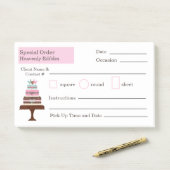 Trouwtaart Bakkerij Special Order Note Pad (Op bureau)
