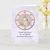 Trouwtaart - Bord - Meerdere bruiloft gebruik Kaart (Gele Bloem)