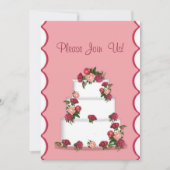 Trouwtaart bruiloft uitnodiging (Voorkant)