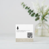 Trouwtaart Foto QR-code Informatiekaartje (Staand voorkant)