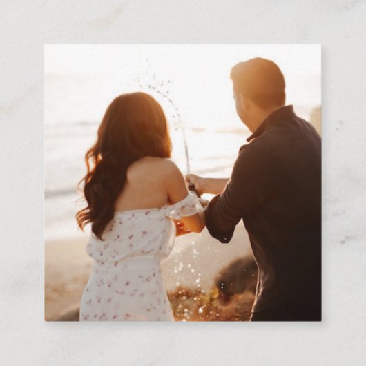 Trouwtaart Foto QR-code Informatiekaartje (Achterkant)