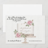 Trouwtaart Grappig Wijziging van Plannen Uitgestel Aankondiging (Voorkant / Achterkant)