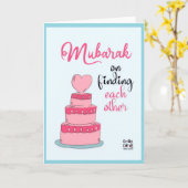 Trouwtaart Kaart (Gele Bloem)