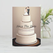 Trouwtaart  kaart (Staand voorkant)