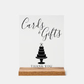 Trouwtaart Kaarten & Cadeaus Acryl Bord (Voorkant)