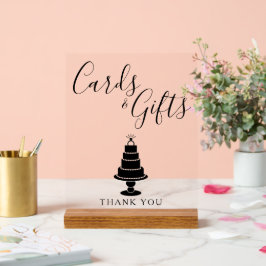 Trouwtaart Kaarten & Cadeaus Acryl Bord