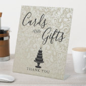 Trouwtaart Kaarten & Cadeaus Reclamebord Met Voetstuk (Insitu)