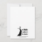 Trouwtaart met boeket, ringen en sluier kaart (Achterkant)