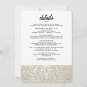 Trouwtaart met details kaart (Achterkant)